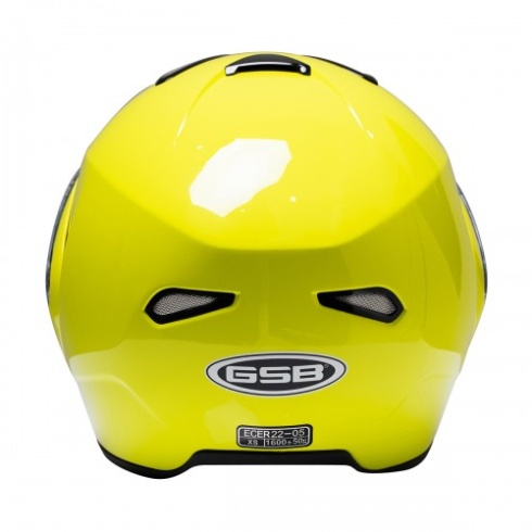 Шлем GSB G-339 FLUO YELLOW, XL с ЭЛЕКТРОвизором + летний визор в подарок